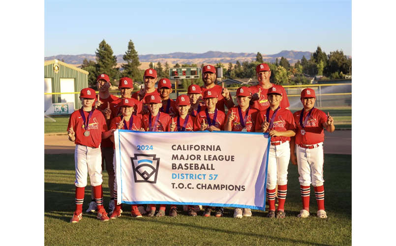 Majors Cardinals District 57 TOC Champions