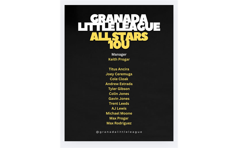 CONGRATULATIONS 10U ALL STARS